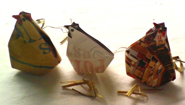 poules origami 2 avril 2015
