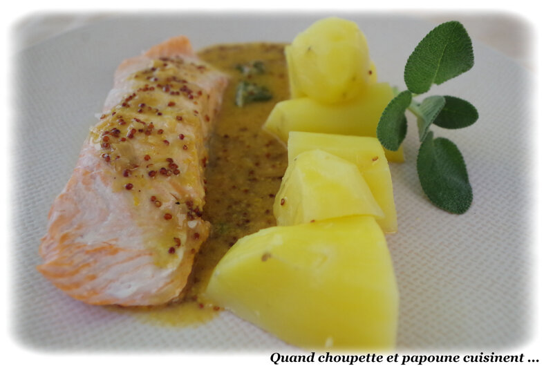 pavé de saumon sauce moutarde et cidre-496