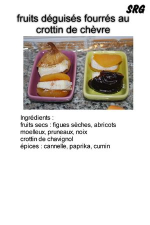 fruits déguisés fourrés au crottin de chevre (page 1)