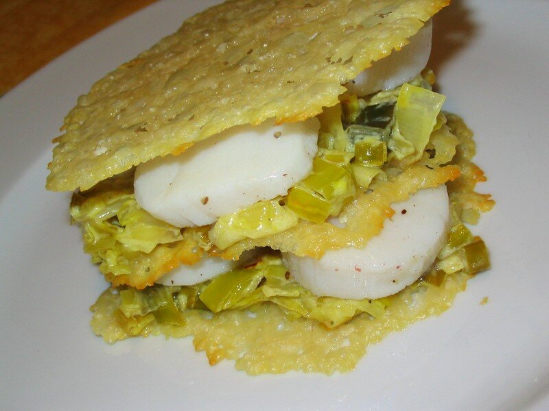 Mille feuille de Saint-Jacques au safran