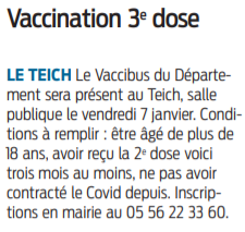 2022 01 04 SO Vaccination 3e dose