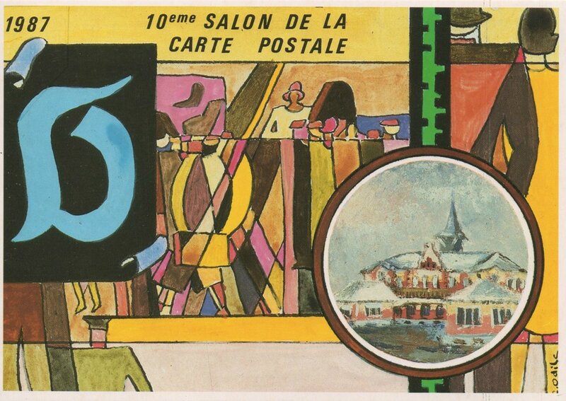 1987 10ème Salon CP Puzzle C Odile 5 R