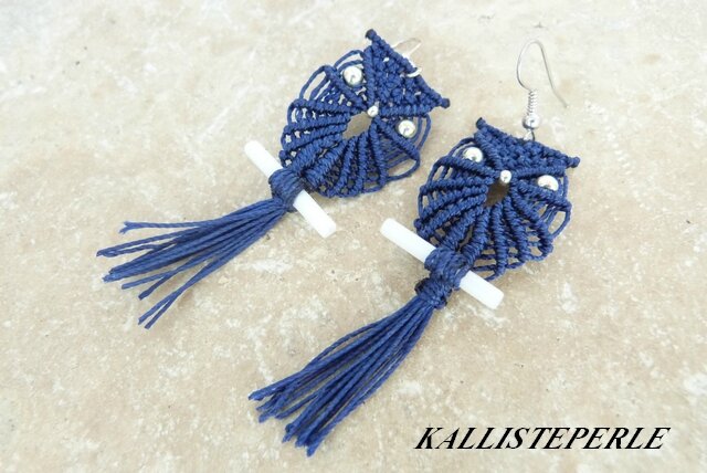 BOUCLES D OREILLES HIJOU MACRAME