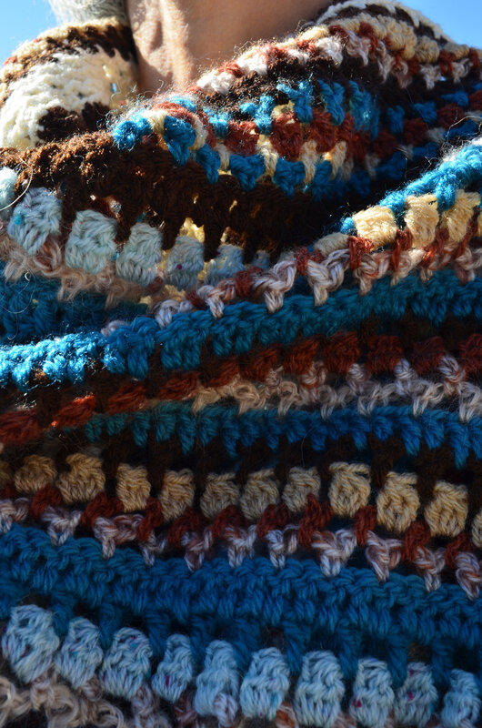 étole multicolore-crochet- La chouette bricole (9)