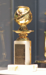 le trophée du Golden Globe