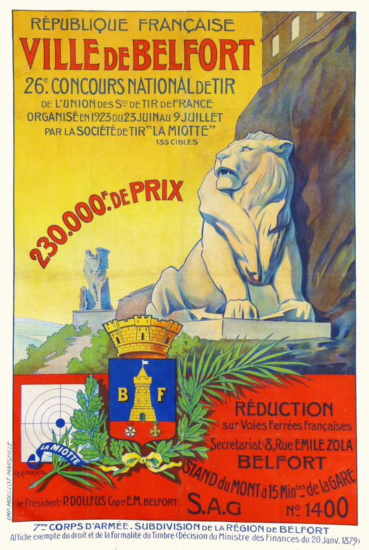 AffIche 26e Concours National Tir 1923