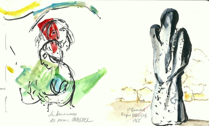 Les amoureux de Chagall et St Bernard