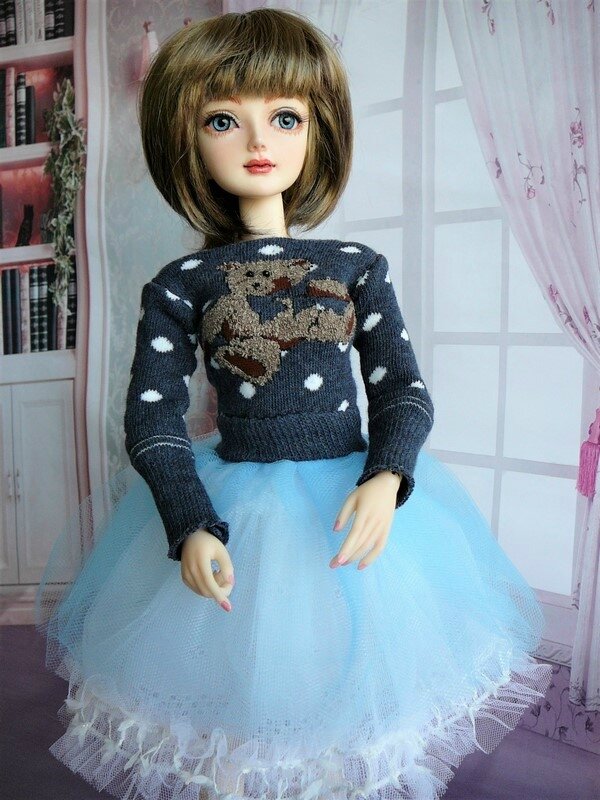 03 Pull Nounours & jupe en tulle