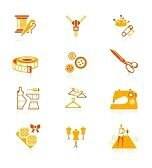 12792838-des-outils-de-l-industrie-de-la-mode-et-des-objets-rouge-orange-icon-set