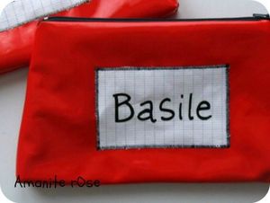 Trousse Toile cirée personnalisée