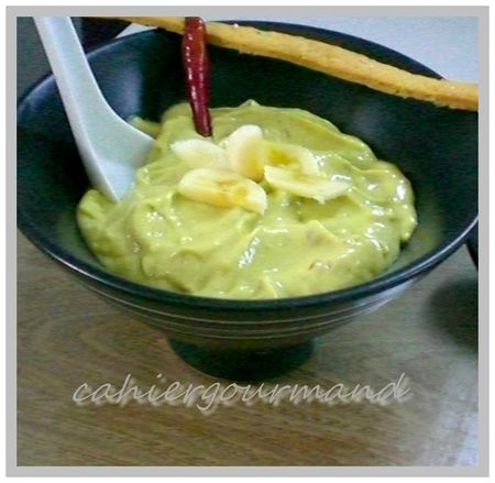 crème avocat banane yaourt