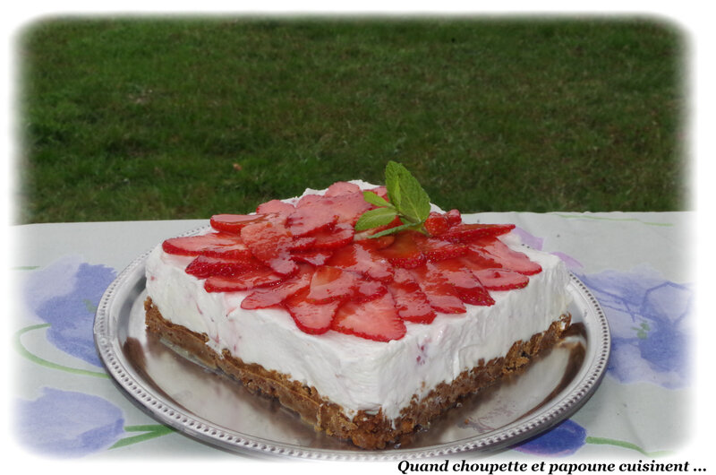 cheesecake marbré aux fraises-4569