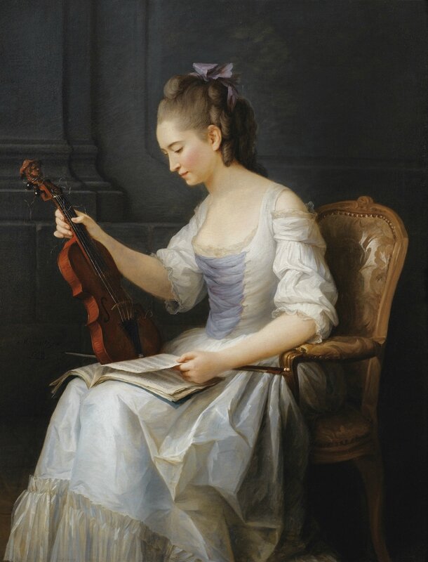 Anne Vallayer-Coster, Portrait of a violinist, 1773