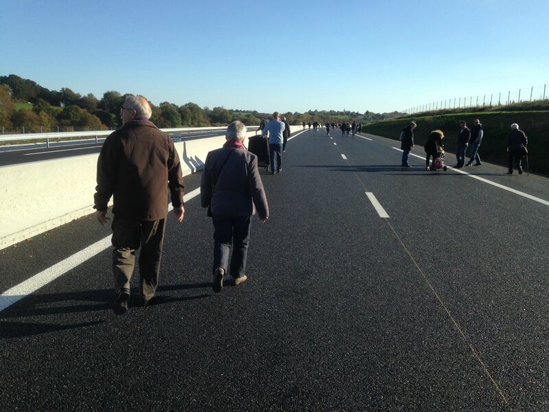 contournement routier rocade Sartilly inauguration public 25 octobre 2015