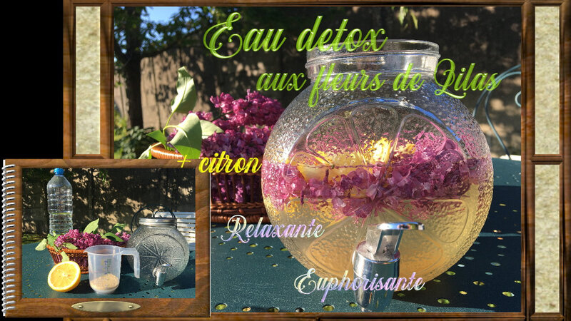 Eau detox relaxante aux fleurs de Lilas