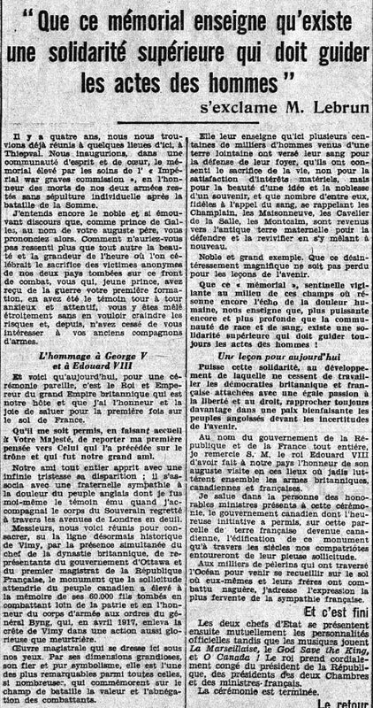 Le Petit Journal Vimy2