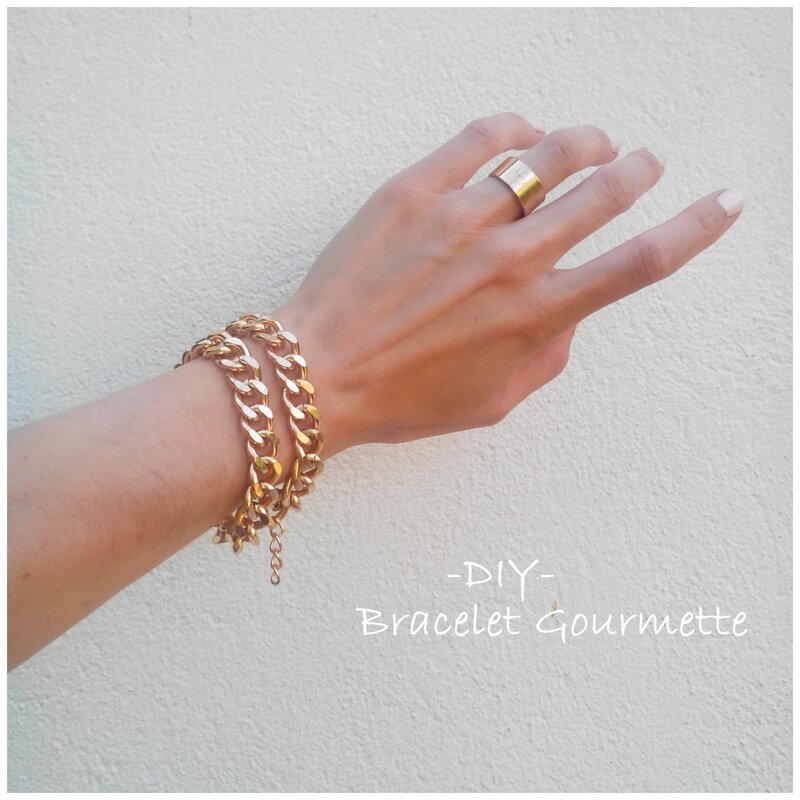 DIY bracelet gourmette 1