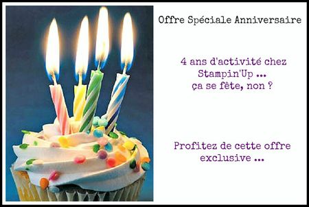Anniversaire 4 ans Stampin'Up