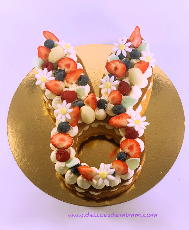 Le lapin de Pâques ou bunny cake