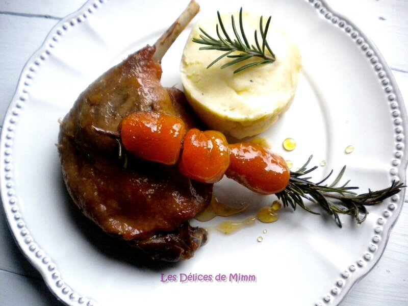 Canard confit aux abricots moelleux