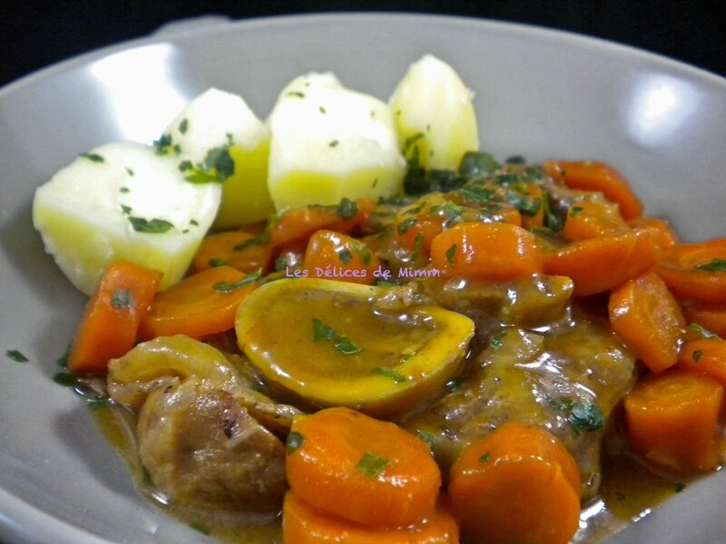 Jarret de veau au miel et aux carottes au Cookéo ou pas 3