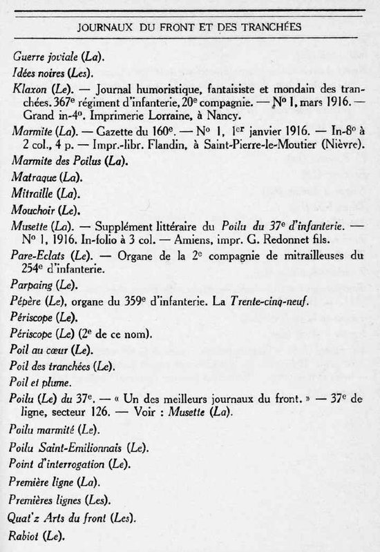Journaux du front3