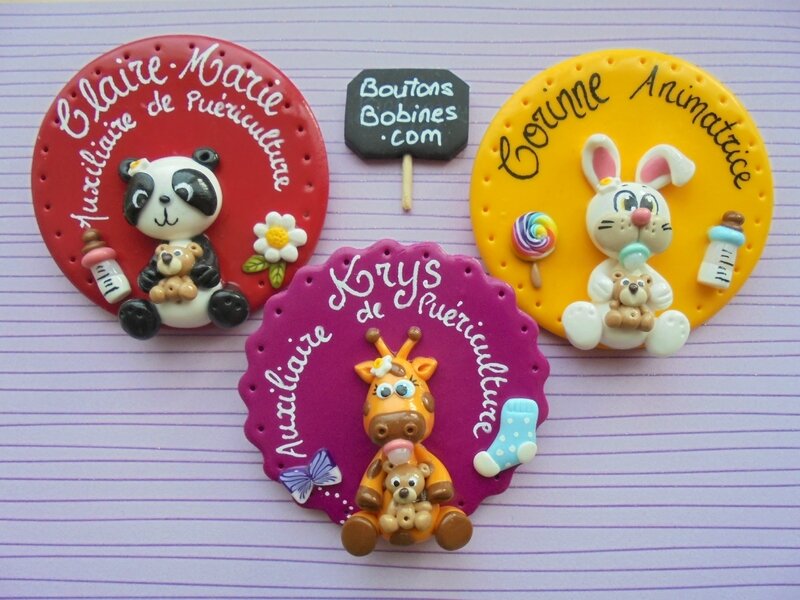 badges ronds animaux