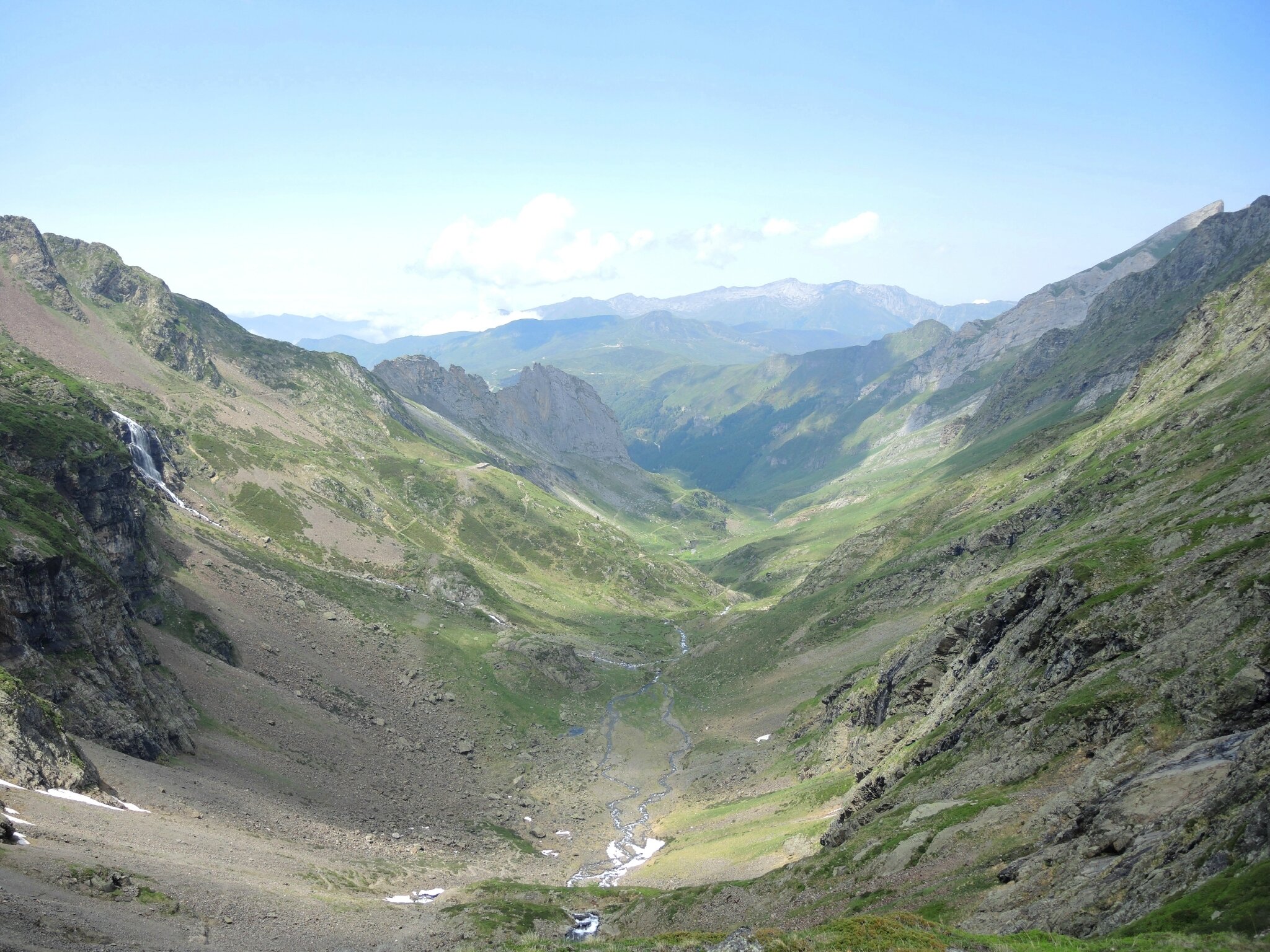 Gourette, K, Les trois Lacs, col, panorama sur vallon de Plaa de Batch (64)