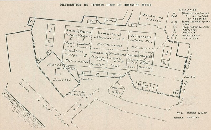 Programme Concours 1910 Plan terrain Dimanche matin - p16