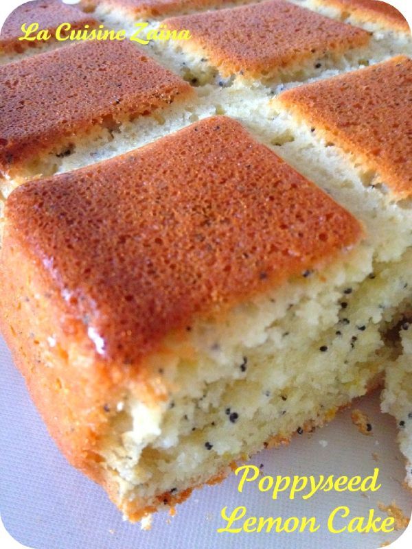 Poppyseed lemon cake