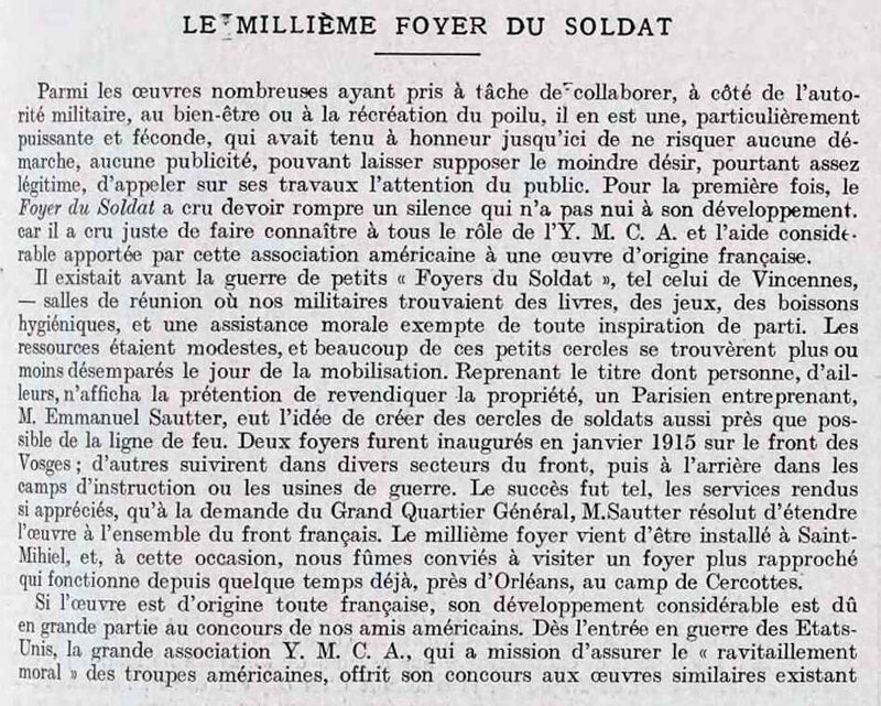 Le foyer du soldat1