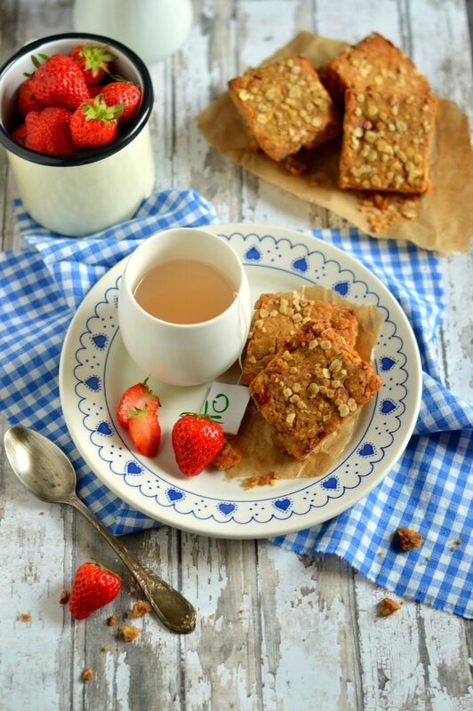 scones fraise et sarrasin vegan