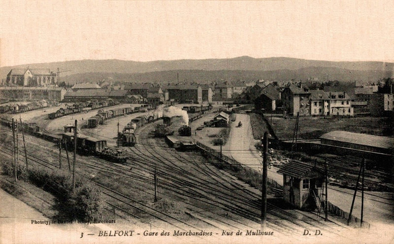 5 CPA Belfort Gare de marchandises R
