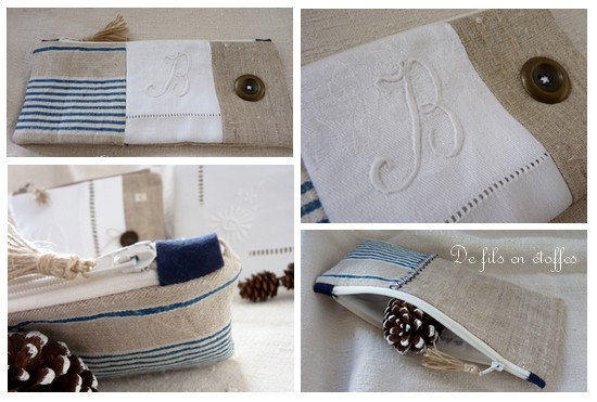 Trousse au monogramme B