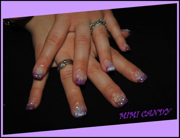 Violet nails