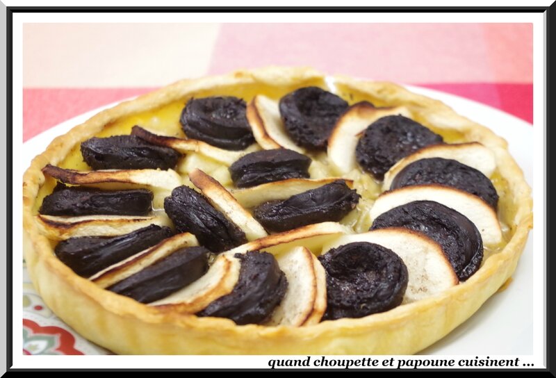 tarte aux pommes et boudin noir-5643