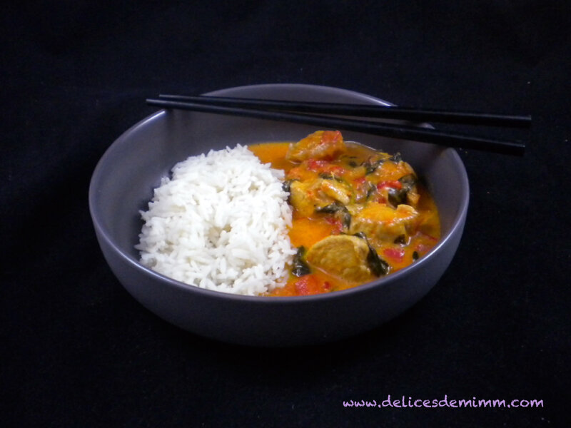 Poulet au curry thaï 5