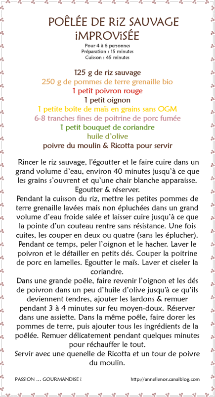 Poêlée de riz sauvage improvisée_fiche