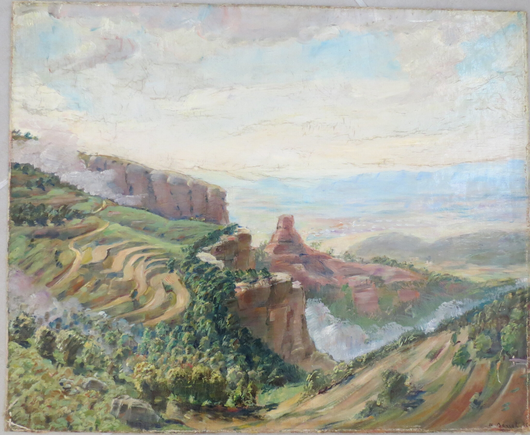 Paysage R Derrat 1930 av restauration