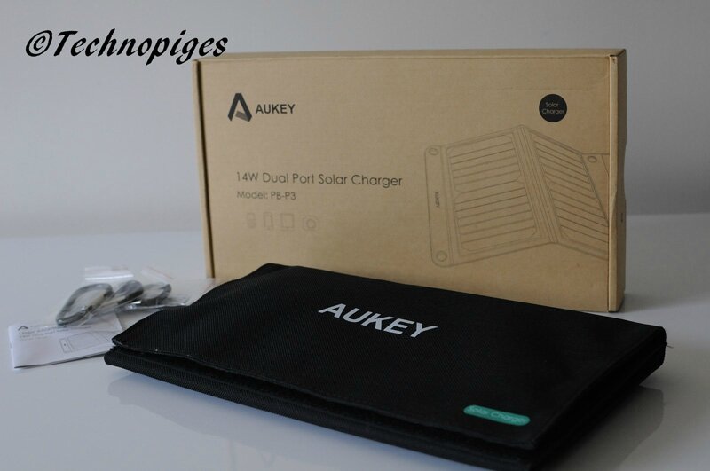 chargeur solaire aukey