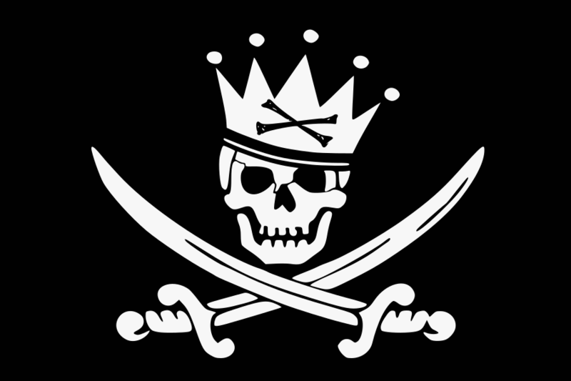 Un drapeau de pirate