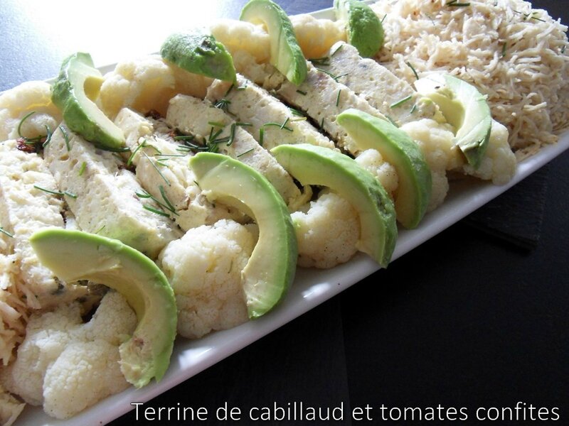 terrine de cabillaud et tomates confites