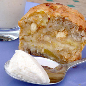 Muffin_nougat_pomme_chocolat_blanc_coco_Chez_Esthel