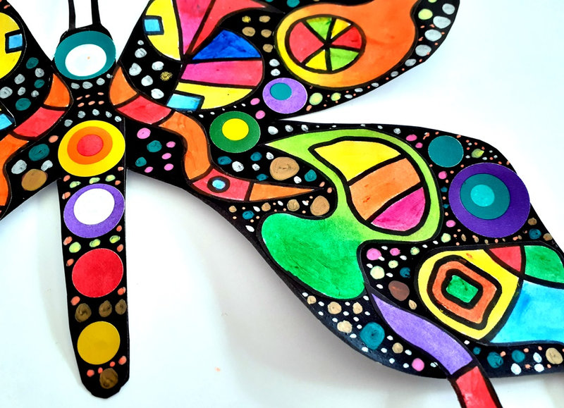 432-Fleurs Printemps - Papillon Kandinsky (81)