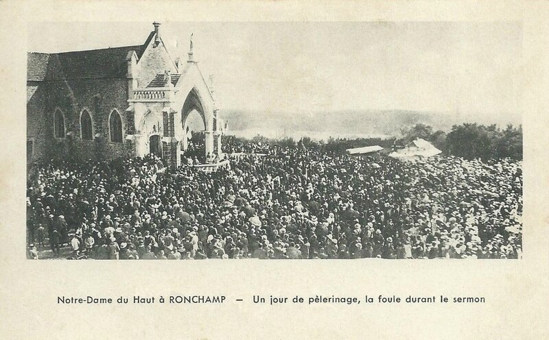 CPA Ronchamp Notre-Dame du Haut 1927 Pélerinage