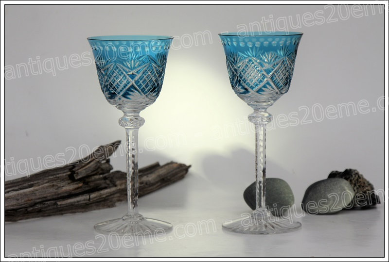 Verres à vin du Rhin Roemer St Louis Tommy taille 904, Antiques20ème