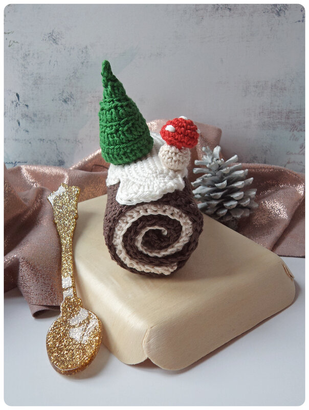 Buche de Noel au crochet Cam&Drey bricolent