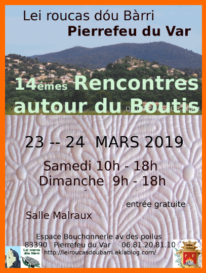 affiche Boutis 2019