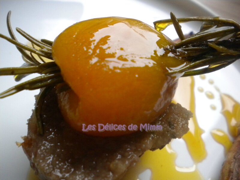 Carré d’agneau aux amandes et au caramel d’abricot 4