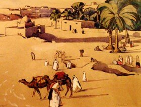 jean_bouchaud_les_chameaux_Touggourt_1921